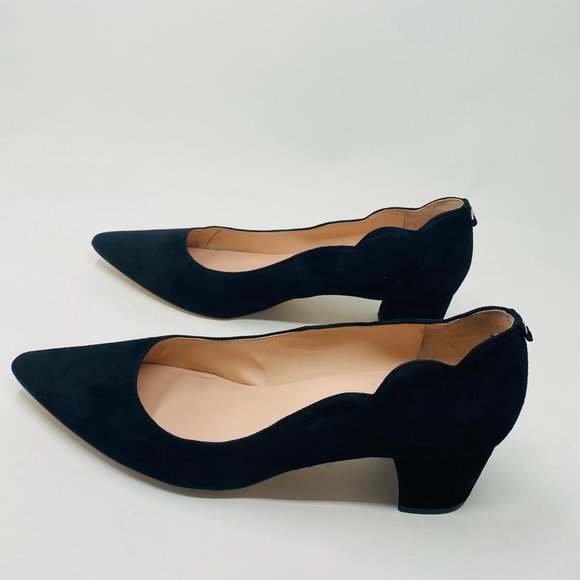 Kate Spade Mindi Yasmin Heel 9.5 Black Suede - Picture 5 of 11